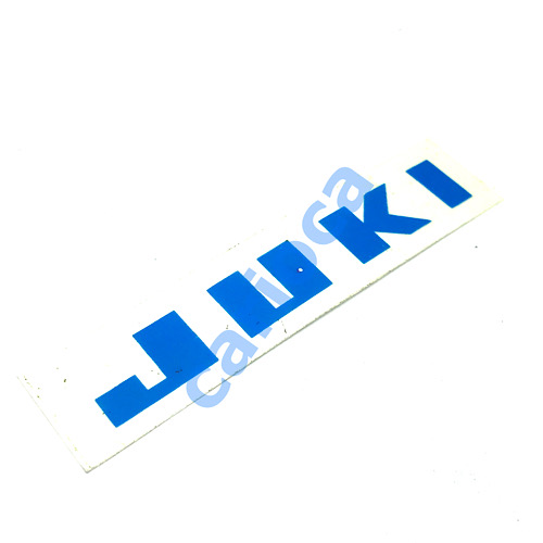 JUKİ DÜZ MAKİNA ÖN ETİKET-JUKİ MAVİ YAZI LOGO