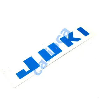 JUKİ DÜZ MAKİNA ÖN ETİKET-JUKİ MAVİ YAZI LOGO
