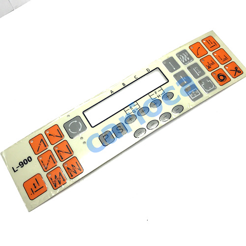 SİRUBA L-900 DÜZ MAKİNE PANEL ETİKETİ