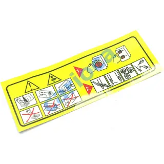 DÜZ MAKİNA ÜST SARI ETİKET