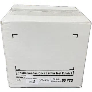 YENİLER ETİKET 2 NO BEYAZ 96X1000 8 HANELİ GENİŞ ETİKET (26X12)